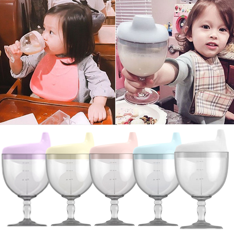Baby Food Glass Containers - 150ml Baby Learning Drinking Bottle Novelty
