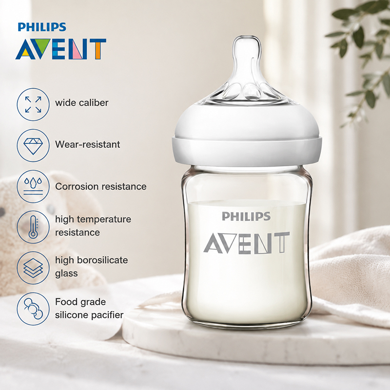Baby Food Glass Containers - Avent Newborn Baby Bottle SCF678 125ml/160ml