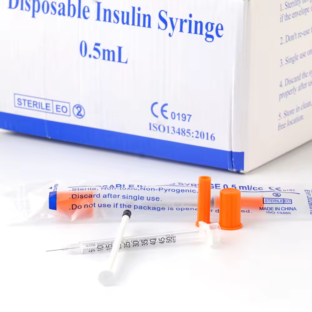 Baby Food Allergy Rash - 100PCS 0.5ML Disposable Sterile Insulin Syringes