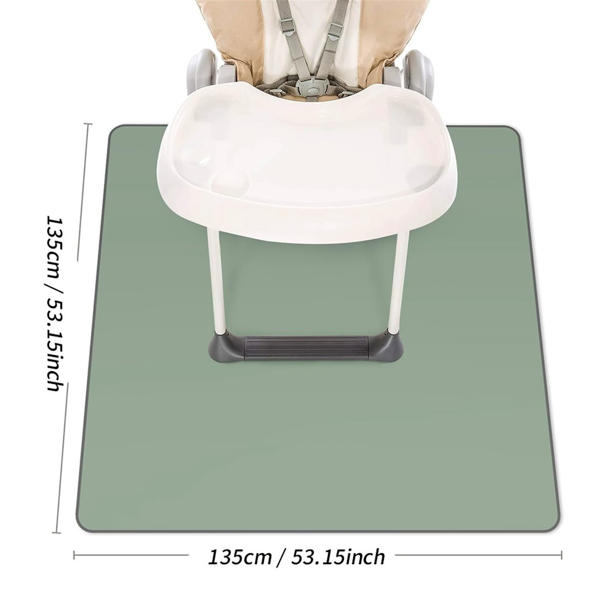 Highchair Splash Mat - FUA@ Baby Splat Mat for Under