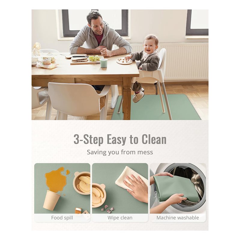 CYGJ-For Under High Chair Baby - Highchair Splash Mat 评论和价格