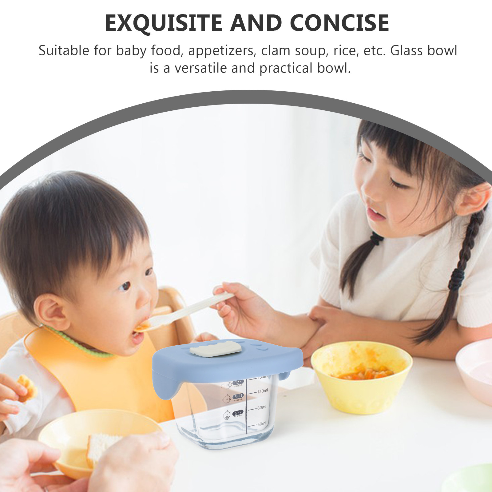 Glass Baby Food Bowl Large Cap - Baby Food Glass Containers 评论和价格
