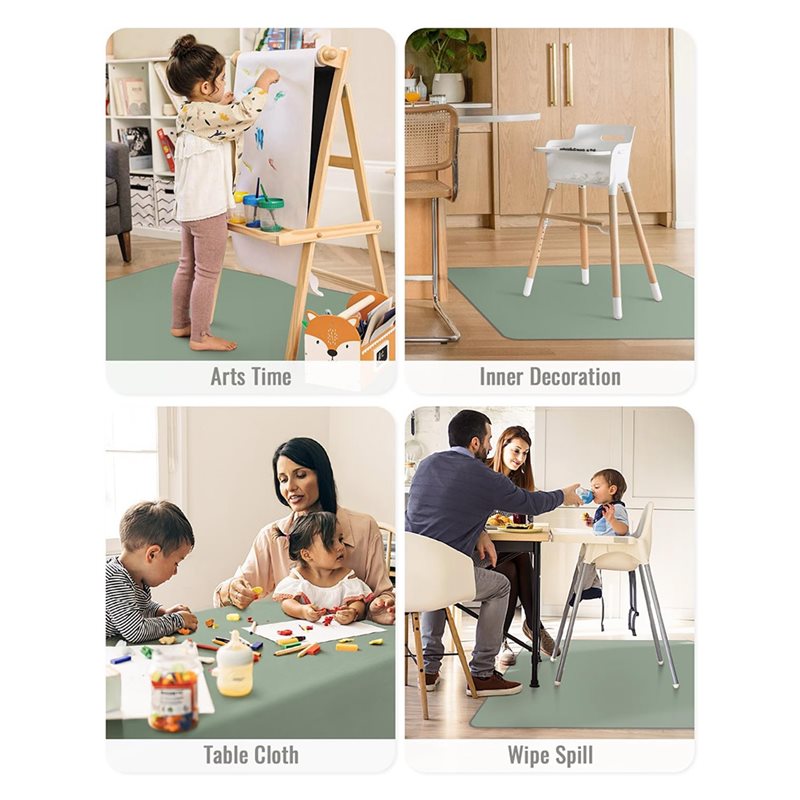 2025 Trend Splash Wipeable Bab - Highchair Splash Mat 评论和价格
