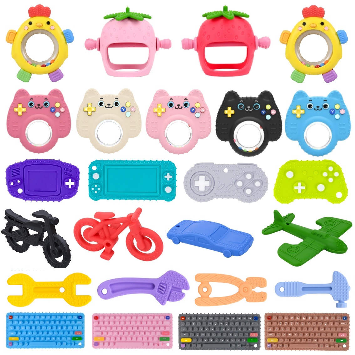Baby Teether Toys Chew Toy for - Baby Food For 6 Months 评论和价格