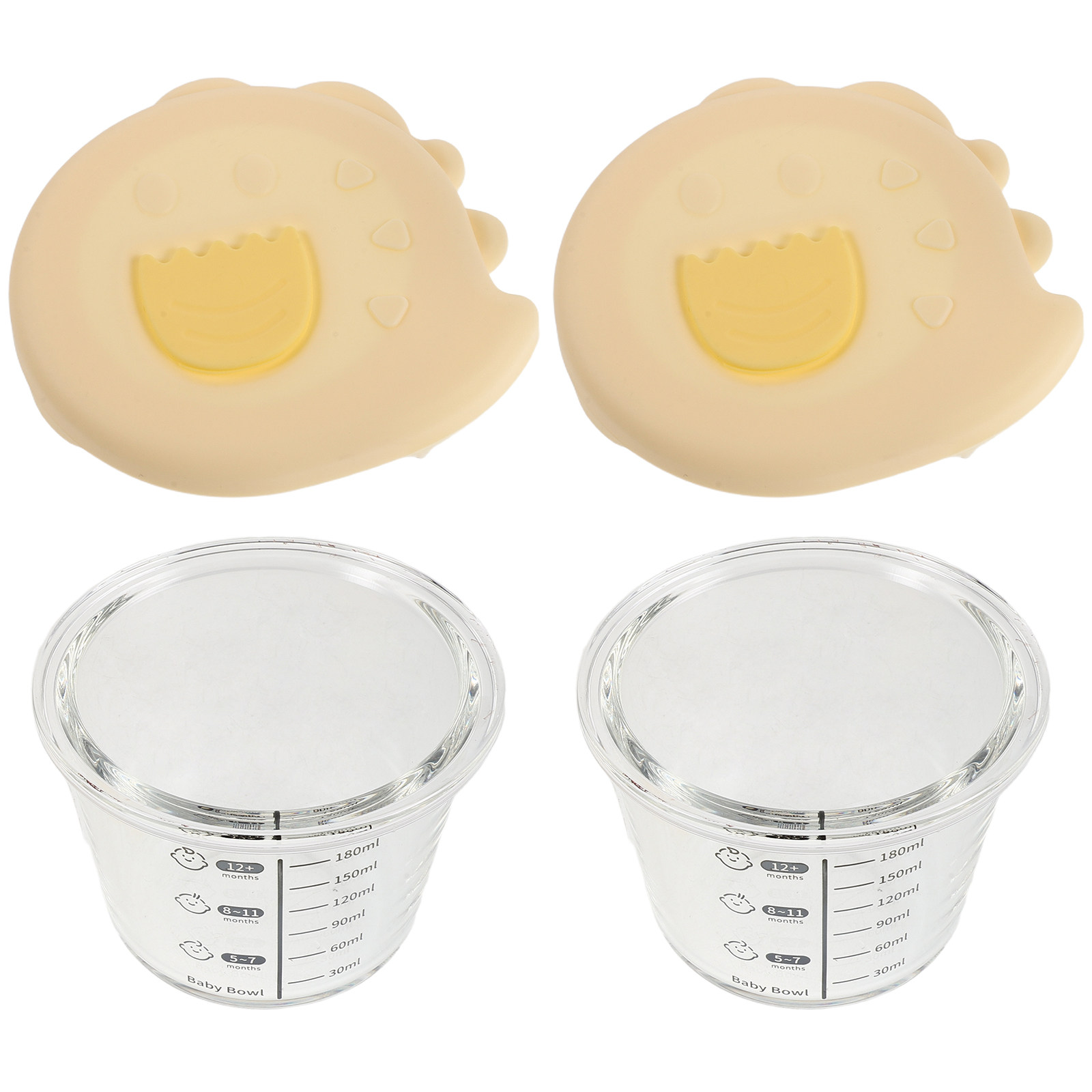 2Pcs Baby Food Storage Bowls G - Baby Food Glass Containers 评论和价格