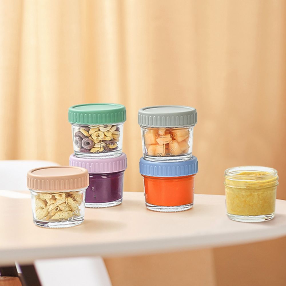 6pcs Glass Baby Food Jar Reusa - Baby Food Glass Containers 评论和价格
