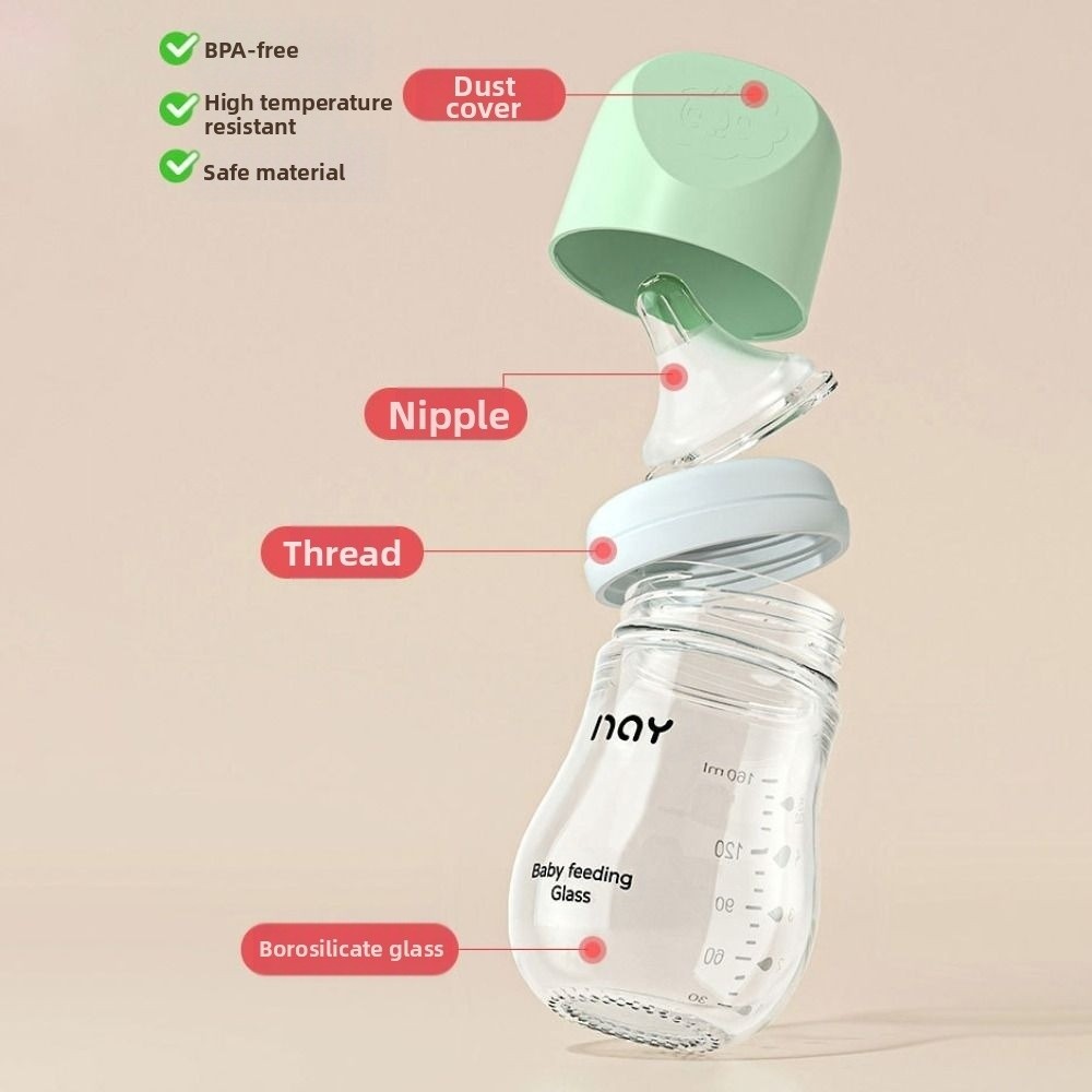 Glass Baby Bottle Anti-flatule - Baby Food Glass Containers 评论和价格