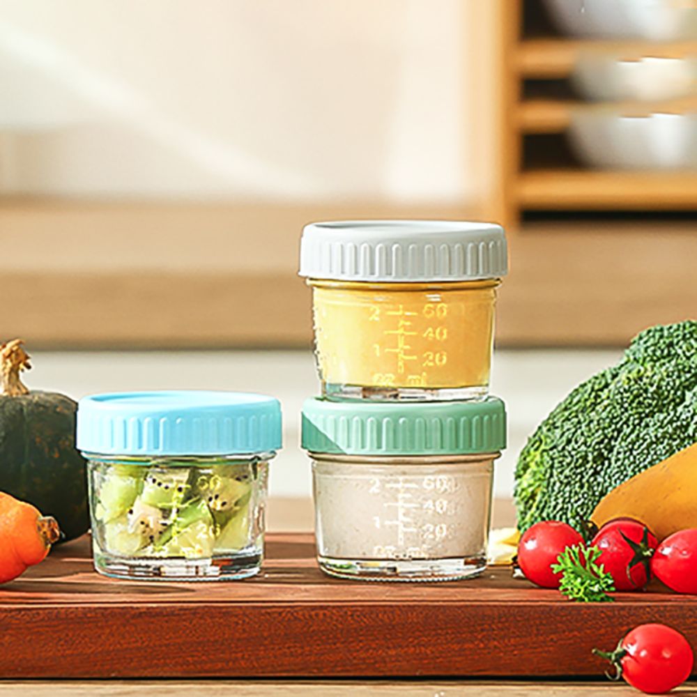 6pcs Mason Jar Glass Baby Food - Baby Food Glass Containers 评论和价格