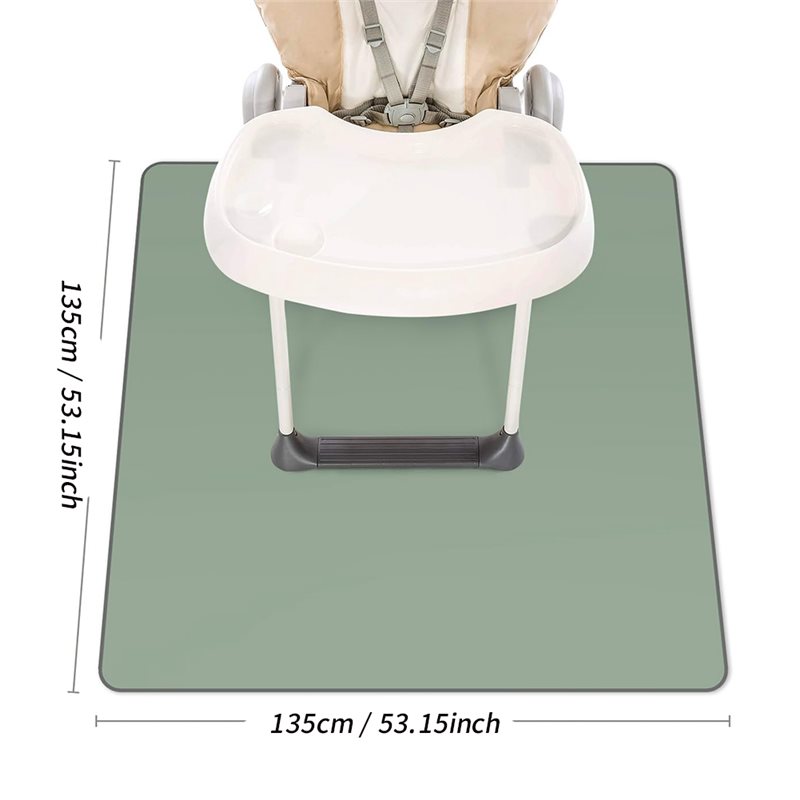 BEDW-Washable And Waterproof B - Highchair Splash Mat 评论和价格