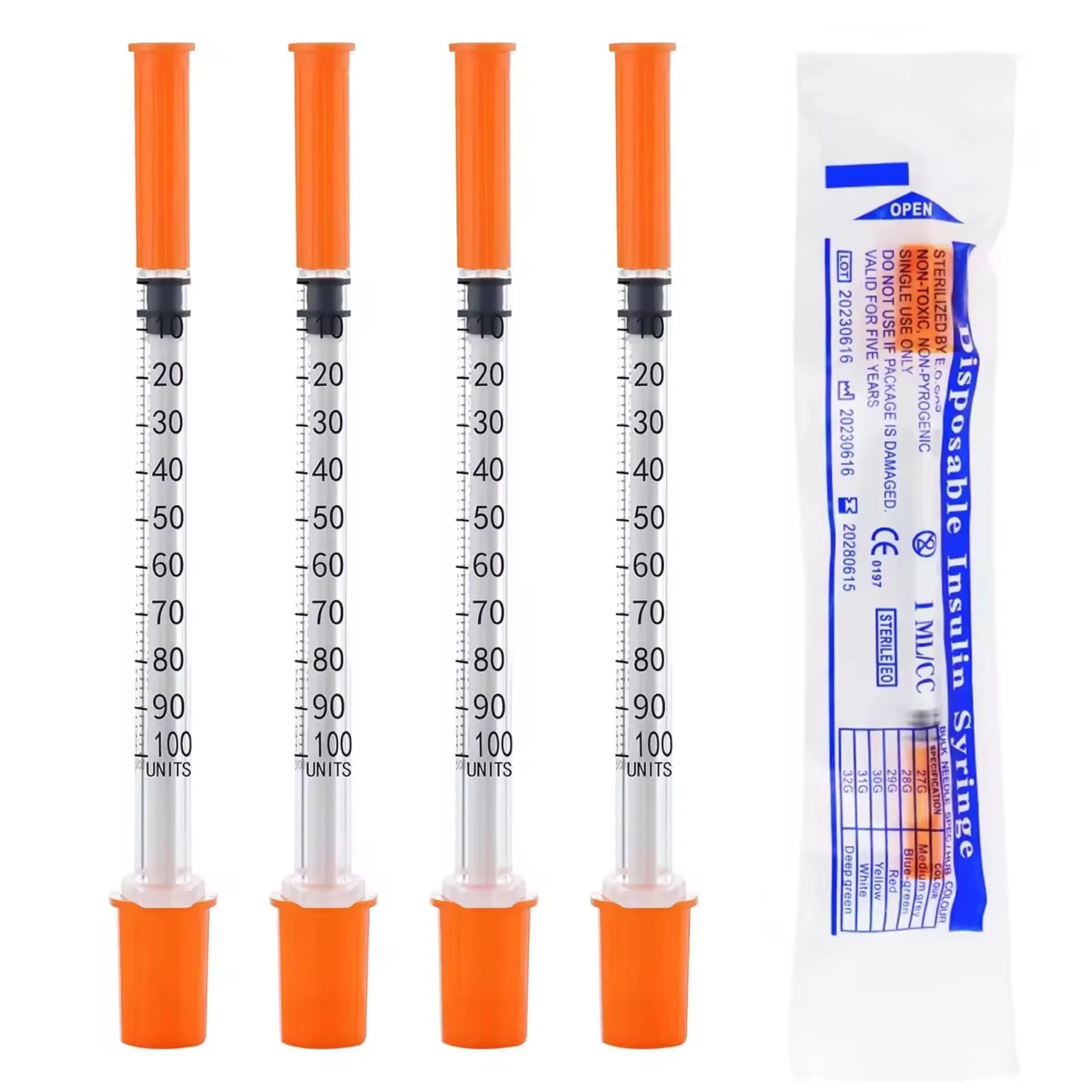 100 Pieces 1ml/0.5mlcc Various - Baby Food Allergy Rash 评论和价格
