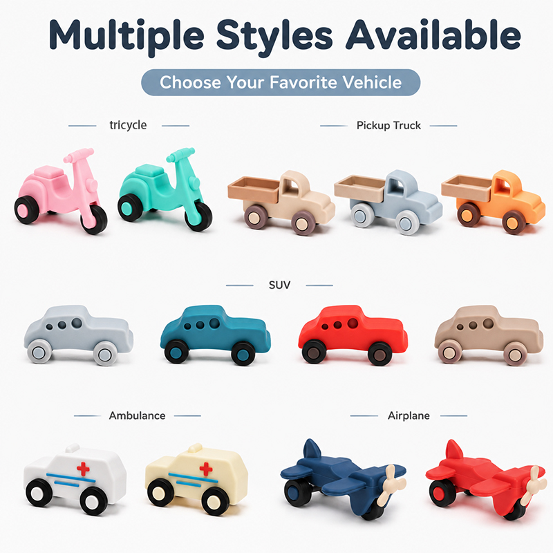 Food Grade Silicone Toy Cars f - Baby Food For 6 Months 评论和价格