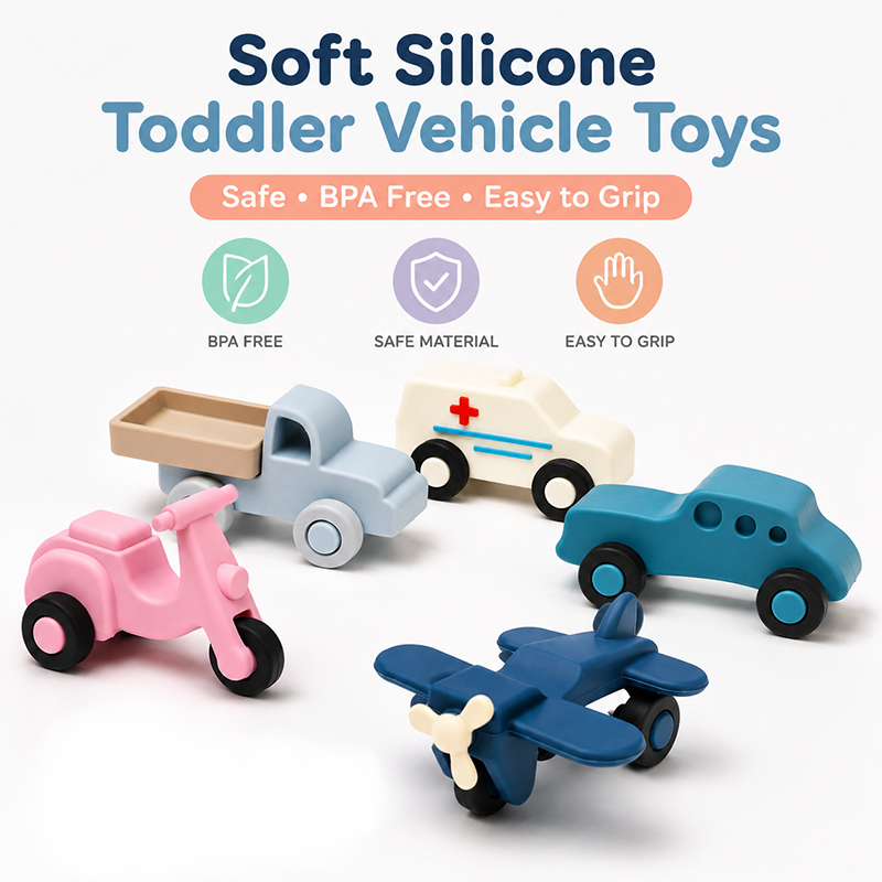 Food Grade Silicone Toy Cars f - Baby Food For 6 Months 评论和价格