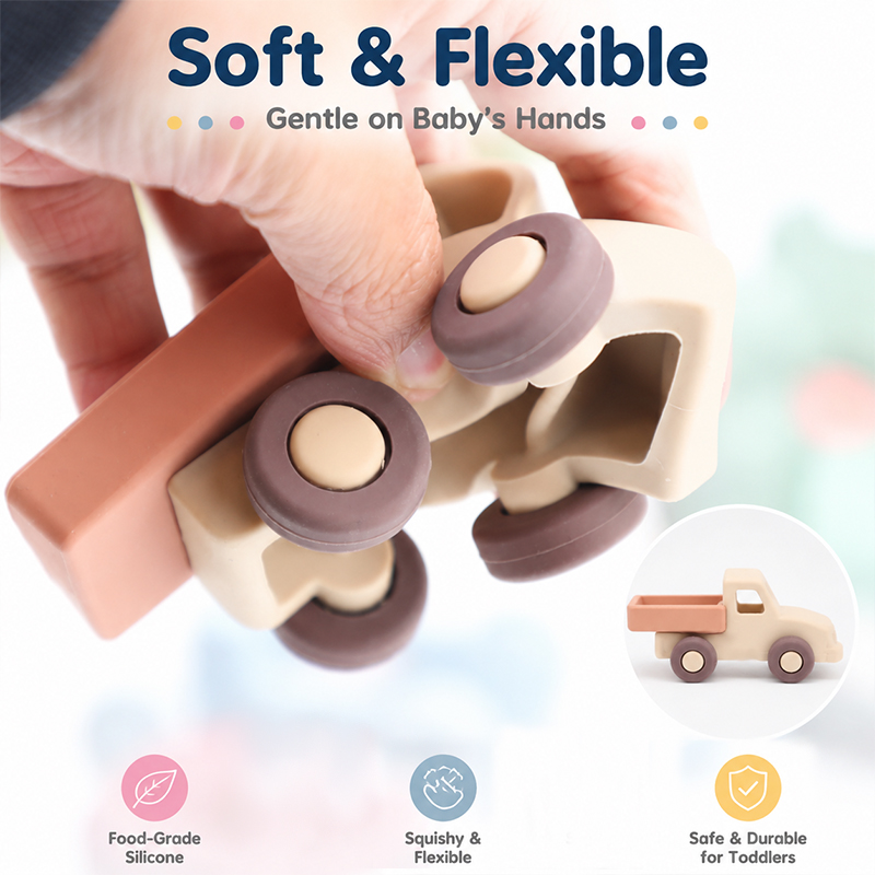 Food Grade Silicone Toy Cars f - Baby Food For 6 Months 评论和价格
