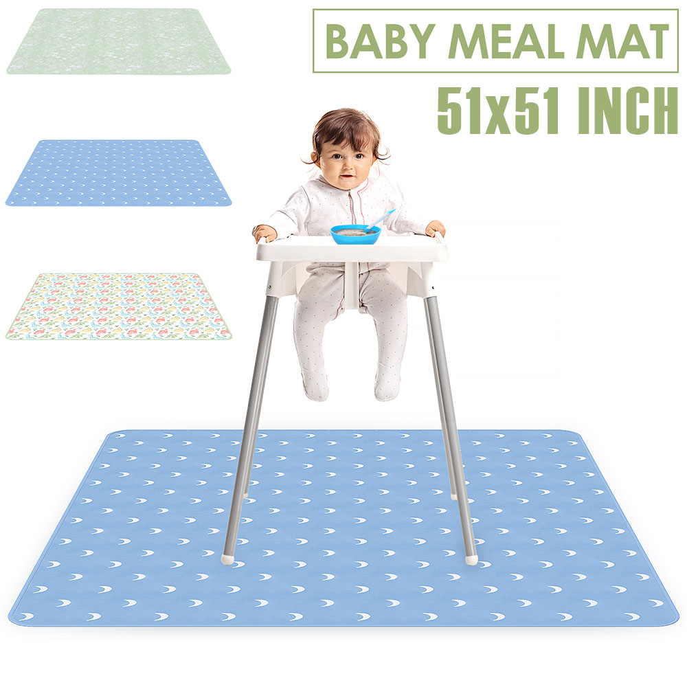 Baby Play Mat 51 Inch Waterpro - Highchair Splash Mat 评论和价格