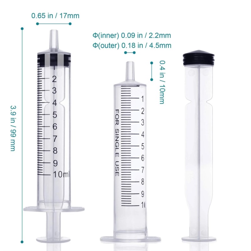 10-100PCS 10ml Plastic Luer Sl - Baby Food Allergy Rash 评论和价格