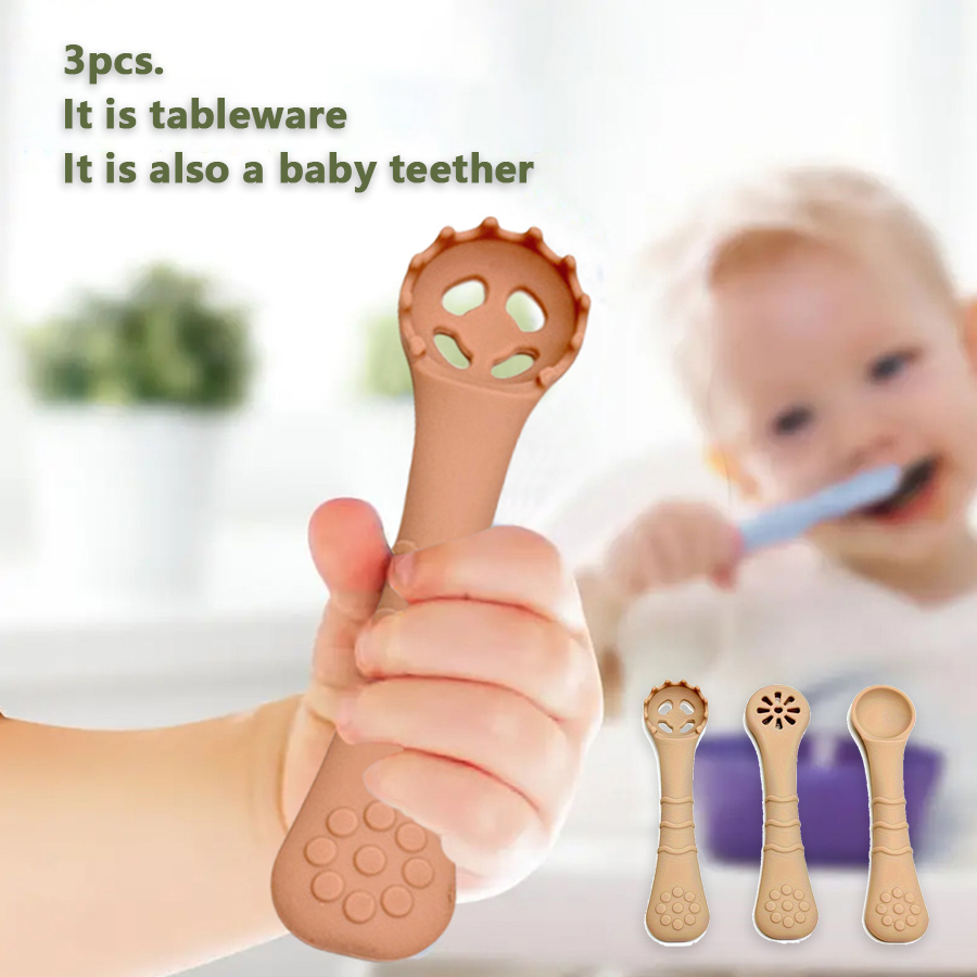 Silicone Baby Food Spoon Easy- - Baby Food For 6 Months 评论和价格