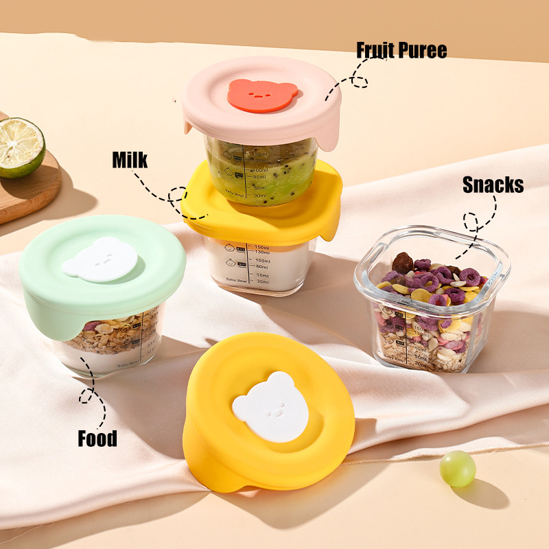 180ml Glass Baby Food Storage  - Baby Food Glass Containers 评论和价格