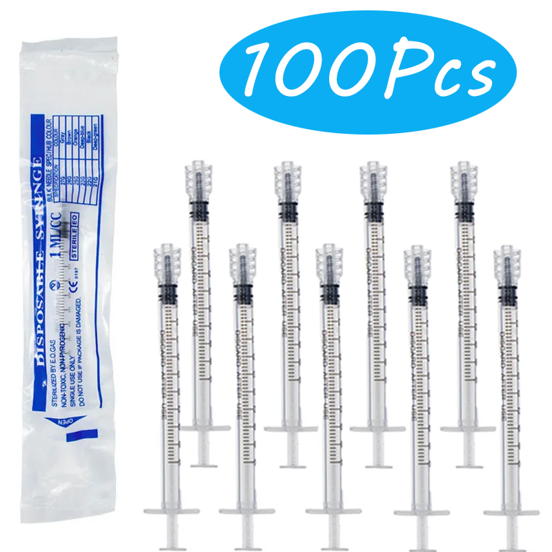 100Pcs 1ml/1cc Luer Lock Syrin - Baby Food Allergy Rash 评论和价格