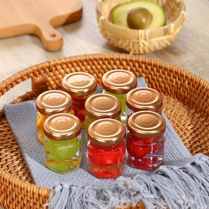 Hexagonal Mini  Jars with  Lid - Baby Food Glass Containers 评论和价格