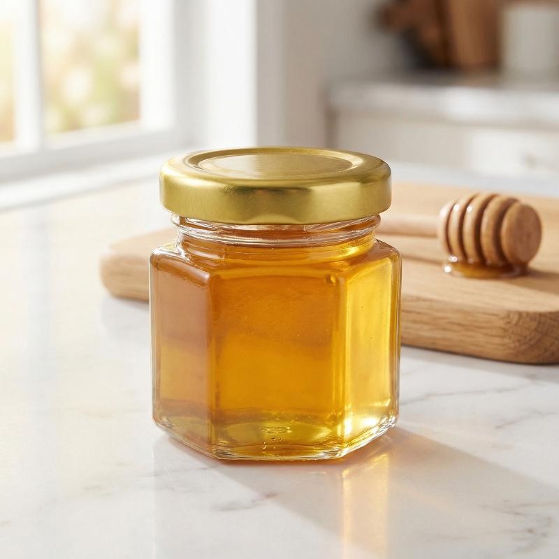 Hexagonal Mini  Jars with  Lid - Baby Food Glass Containers 评论和价格