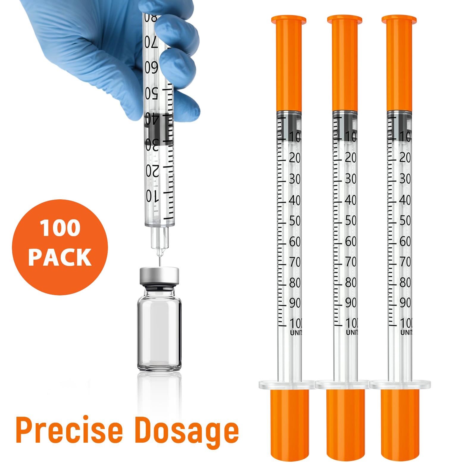 1ml Sterile Insuline Syringe w - Baby Food Allergy Rash 评论和价格