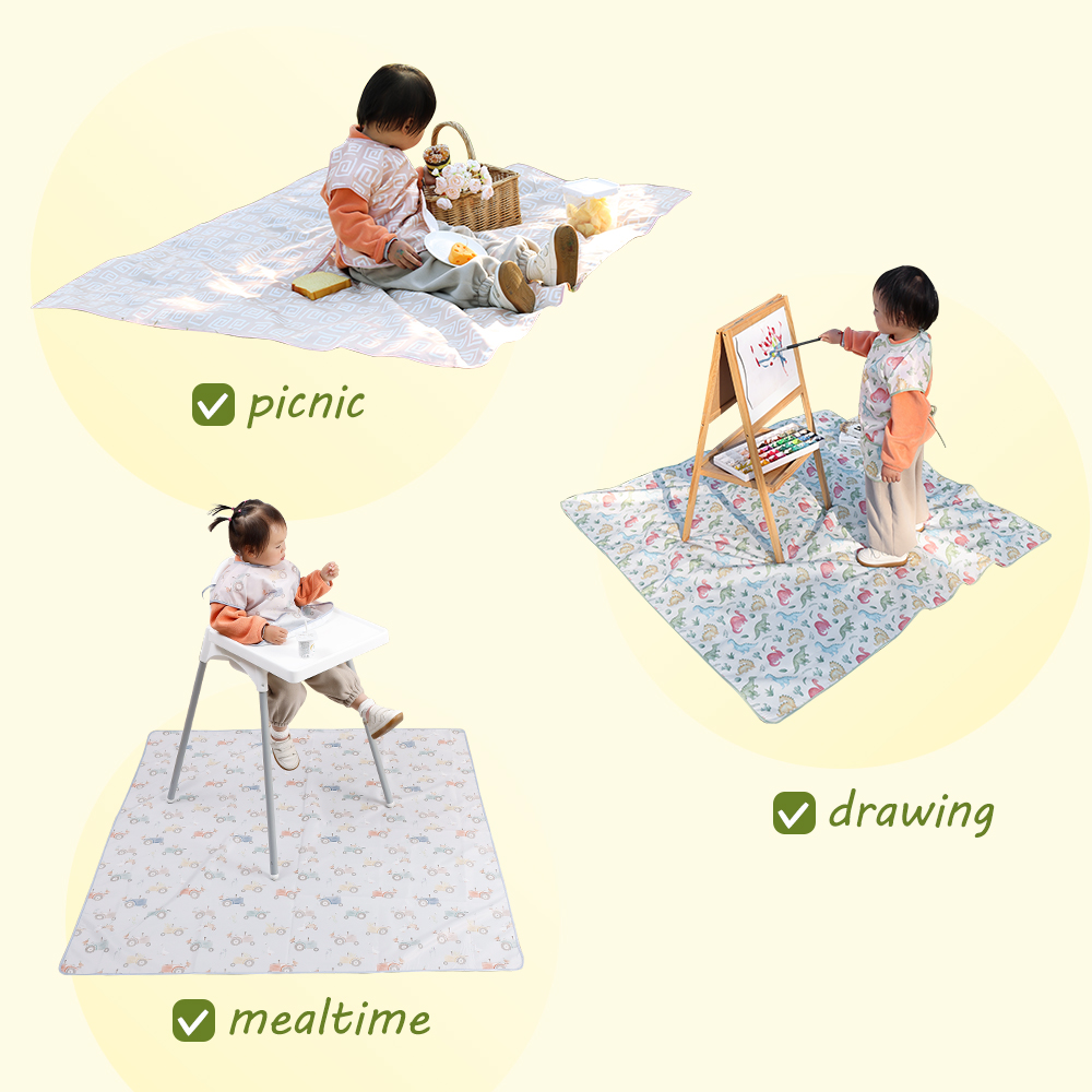 HappyFlute New Fashion Print 1 - Highchair Splash Mat 评论和价格